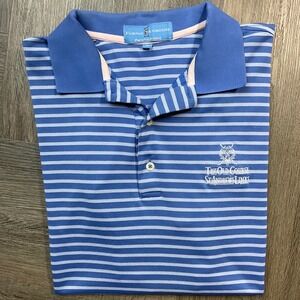 Fairway & Greene Polo Shirt Mens Large Blue The Old Course St Andrews Links Golf